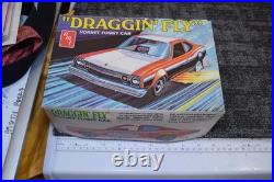 VINTAGE AMT DRAGGIN' FLY HORNET FUNNY CAR KIT T358-225 1/25 NOT COMPLETE + Bonus