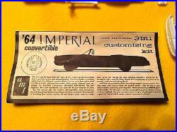 VINTAGE AMT MODELS 1964 IMPERIAL CONVERTIBLE CUSTOMIZING KIT, FREE SHIPPING