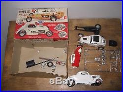 Vintage Amt Model Lot Cherry Bomb Snoopy Sopwith Camel Bed Buggy Parts + Box