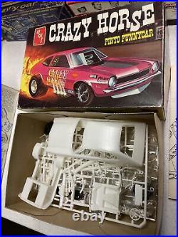 VINTAGE AMT PINTO Crazy Horse FUNNY CAR MODEL kit W Poison Pinto Decals