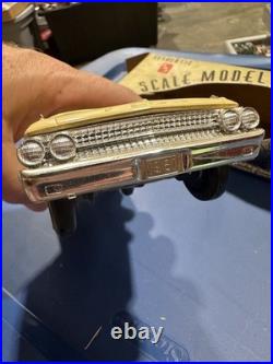 VINTAGE AMT PROMO Yellow 61 FORD GALAXIE CONVERTIBLE With Box