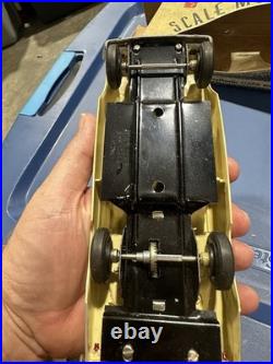 VINTAGE AMT PROMO Yellow 61 FORD GALAXIE CONVERTIBLE With Box