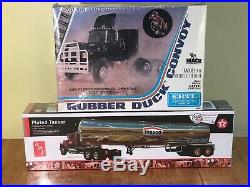 VINTAGE ERTL 1/25 Rubber Duck Convoy Mack and AMT 1/25 Plated Tanker, Sealed