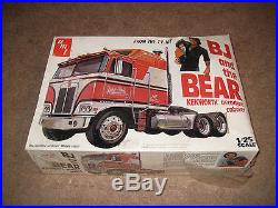 VINTAGE NIB 1980 BJ and THE BEAR KENWORTH AERODYNE CABOVER 1/25 SCALE AMT