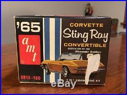 VINTAGE NIB SEALED AMT 1965 Corvette STING RAY CONVERTIBLE Model Kit 6915