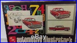 VTG 1960's AMT Models Automotive Illustrator's Paint By Number Set MIB Mint