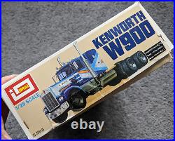 VTG 1970s IMIA HTF 1/28 KENWORTH W900 MOTORIZED MODEL KIT B-963 WithMOTOR COMPLETE