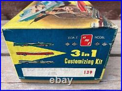 VTG AMT 3 in 1 Customizing Model Kit 139 EDSEL Convertible Unbuilt 1950s Pontiac