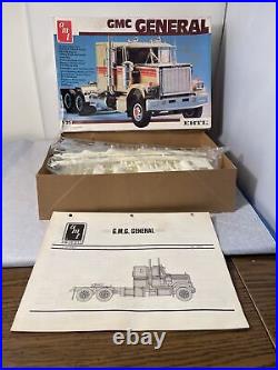 VTG AMT ERTL 1/25 Scale GMC General Deisel Cab Model Kit Sealed Parts New Open