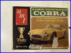 VTG AMT Ford Powered Cobra 3 in 1 Customizing 125 Scale Model Kit 2170-150
