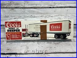 VTG Coors Fruehauf Reefer #5203 40' Trailer 1/25 Scale Kit AMT New Open Box