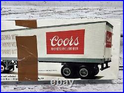 VTG Coors Fruehauf Reefer #5203 40' Trailer 1/25 Scale Kit AMT New Open Box
