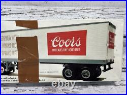 VTG Coors Fruehauf Reefer #5203 40' Trailer 1/25 Scale Kit AMT New Open Box