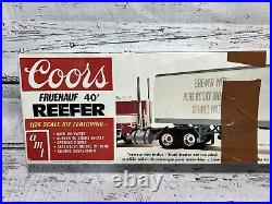 VTG Coors Fruehauf Reefer #5203 40' Trailer 1/25 Scale Kit AMT New Open Box