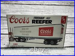 VTG Coors Fruehauf Reefer #5203 40' Trailer 1/25 Scale Kit AMT New Open Box