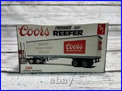 VTG Coors Fruehauf Reefer #5203 40' Trailer 1/25 Scale Kit AMT New Open Box