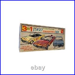 Vintage 1960 3-In-1 Customizing Convertible Kit Model Car AMT SMP