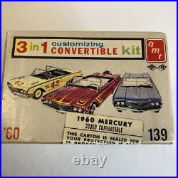 Vintage 1960 AMT 3 in 1 Customizing Convertible Model Kit Mercury FACTORY SEALED