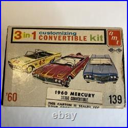 Vintage 1960 AMT 3 in 1 Customizing Convertible Model Kit Mercury FACTORY SEALED