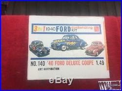 Vintage 1960 NOS AMT 1940 Ford 3 In 1 Trophy Series Customizing Kit