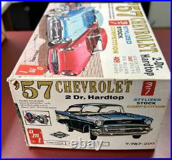Vintage 1962 AMT 57 Chevrolet 2 Dr Hardtop 3 in 1 Model Kit T-757-200