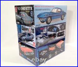 Vintage 1963 AMT Corvette 1968 Camaro Z/28 & 1969 Chevelle Sealed NOS Model Kits