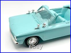 Vintage 1963 Amt Chevrolet Corvair Convertible Turquoise Model Built Kit #4170