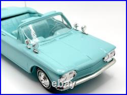 Vintage 1963 Amt Chevrolet Corvair Convertible Turquoise Model Built Kit #4170