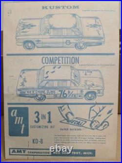 Vintage 1963 BUICK RIVIERA AMT Original 1963 ISSUE 1/25 Plastic Model Kit
