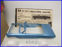 Vintage 1964 Amt 3 In 1 Ford Galaxie 500xl 125 Model Kit #6114-200 Unbuilt