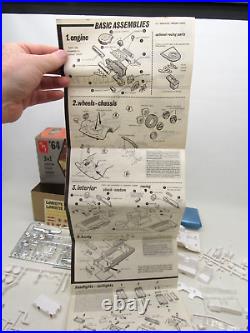 Vintage 1964 Amt 3 In 1 Ford Galaxie 500xl 125 Model Kit #6114-200 Unbuilt