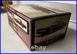 Vintage 1968 AMT Lincoln Continental Model Kit With Box & Instructions