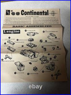 Vintage 1968 AMT Lincoln Continental Model Kit With Box & Instructions