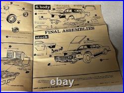 Vintage 1968 AMT Lincoln Continental Model Kit With Box & Instructions