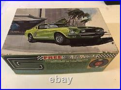 Vintage 1968 AMT Model Kit Shelby Cobra G. T. 500 with Record. #T296-200 125