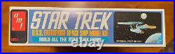 Vintage 1968 AMT STAR TREK USS Enterprise Model Kit S951 Complete Open Box