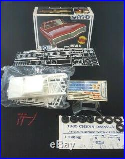 Vintage 1969 AMT CHEVY IMPALA SS Y909-200 1/25th Scale Model Kit COMPLETE