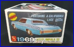 Vintage 1969 AMT CHEVY IMPALA SS Y909-200 1/25th Scale Model Kit COMPLETE