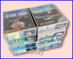 Vintage 1970s Star Trek AMT Plastic Model Kit Set of 8- Boxed (SRP-111)