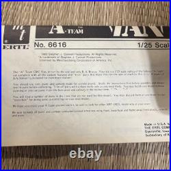 Vintage 1983 AMT ERTL The A-Team Van Model Kit 125 Scale Unbuilt Complete Mr T