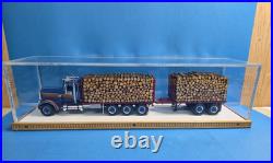 Vintage 1/25 Peterbilt Log Truck Model Kit Customized 1970s Blue Red Pro Built Vintage 1/25 Peterbilt Log Truck Model Kit Customized 1970s Blue Red Pro Built