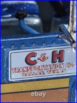 Vintage 1/25 Peterbilt Log Truck Model Kit Customized 1970s Blue Red Pro Built