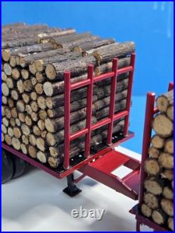 Vintage 1/25 Peterbilt Log Truck Model Kit Customized 1970s Blue Red Pro Built Vintage 1/25 Peterbilt Log Truck Model Kit Customized 1970s Blue Red Pro Built