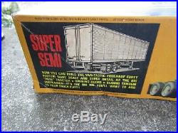 Vintage 1/25 Scale AMT Fruehauf Plated Sunoco Tanker Semi Trailer- Model Kit