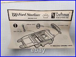 Vintage 60 Ford Starliner Hardtop Model Kit AMT Craftsman 1960 Screw