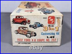 Vintage 60s AMT Scale Model 1932 Ford V8 Coupe'THE DEUCE' Customizing Kit #232