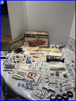 Vintage 67' Chevy Vette Sting Ray Convertible AMT Customizing Kit, Model Car Kit