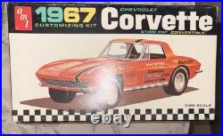 Vintage 67' Chevy Vette Sting Ray Convertible AMT Customizing Kit, Model Car Kit