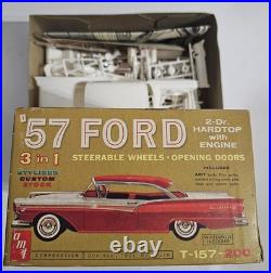 Vintage AMT 1957 FORD 2DR. HARDTOP 3in1 MODEL KIT 1/25 T-157-200 GEORGE BARRIS