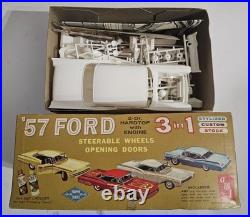 Vintage AMT 1957 FORD 2DR. HARDTOP 3in1 MODEL KIT 1/25 T-157-200 GEORGE BARRIS